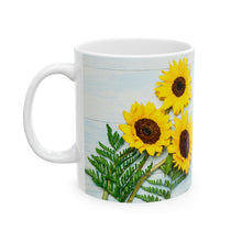 Load image into Gallery viewer, Let Your Light Shine Sunflower Christian Mug