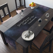 Load image into Gallery viewer, Table Runner "2 Corinthians 9:8"