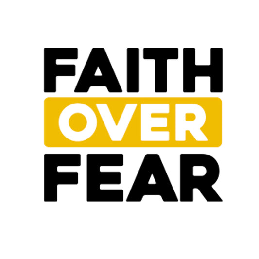 Faith Over Fear Women's V Neck T-Shirt