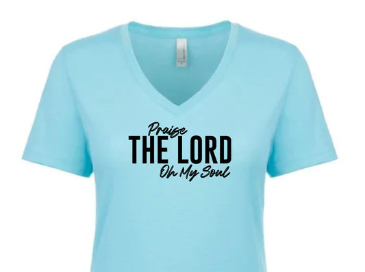 Praise The Lord Women's V Neck T-Shirt