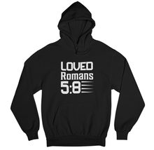 Load image into Gallery viewer, Romans 5:8 Christian Hoodie