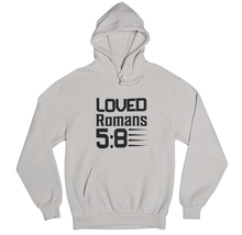 Load image into Gallery viewer, Romans 5:8 Christian Hoodie