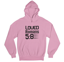 Load image into Gallery viewer, Romans 5:8 Christian Hoodie