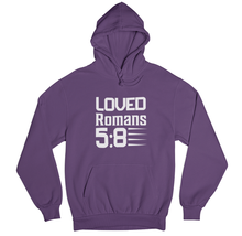 Load image into Gallery viewer, Romans 5:8 Christian Hoodie
