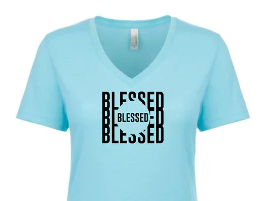 Blessed Women's V Neck T-Shirt