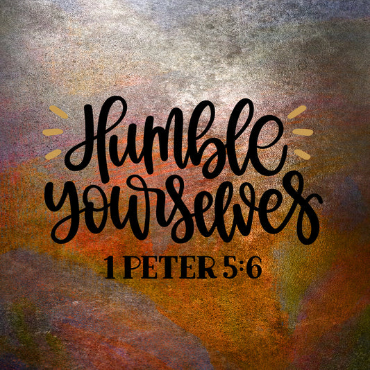 1 Peter 5:6 Decorative Christian Easel
