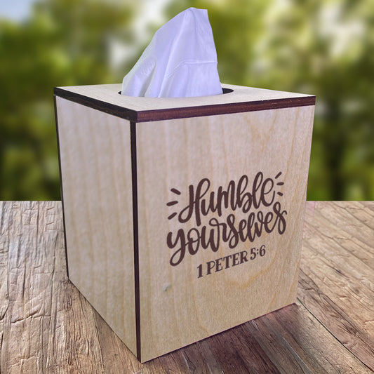 1 Peter 5:6 Tissue Box Cover