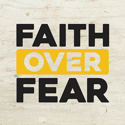 Faith Over Fear Decorative Christian Easel