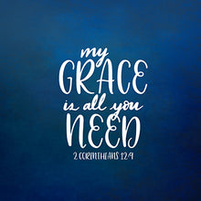 Load image into Gallery viewer, My Grace Is All You Need Broadcloth Pillow