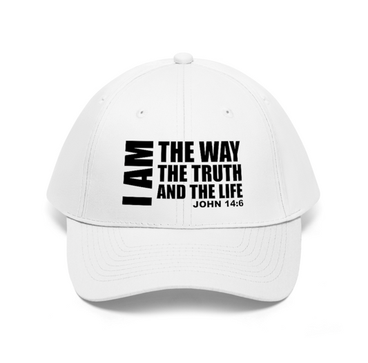 I Am The Way, The Truth, and The Life Christian Embroidered Cap