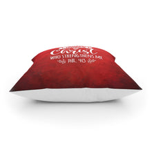 Load image into Gallery viewer, I can do all things Broadcloth Pillow