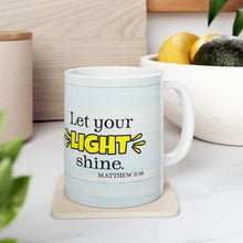 Load image into Gallery viewer, Let Your Light Shine Sunflower Christian Mug
