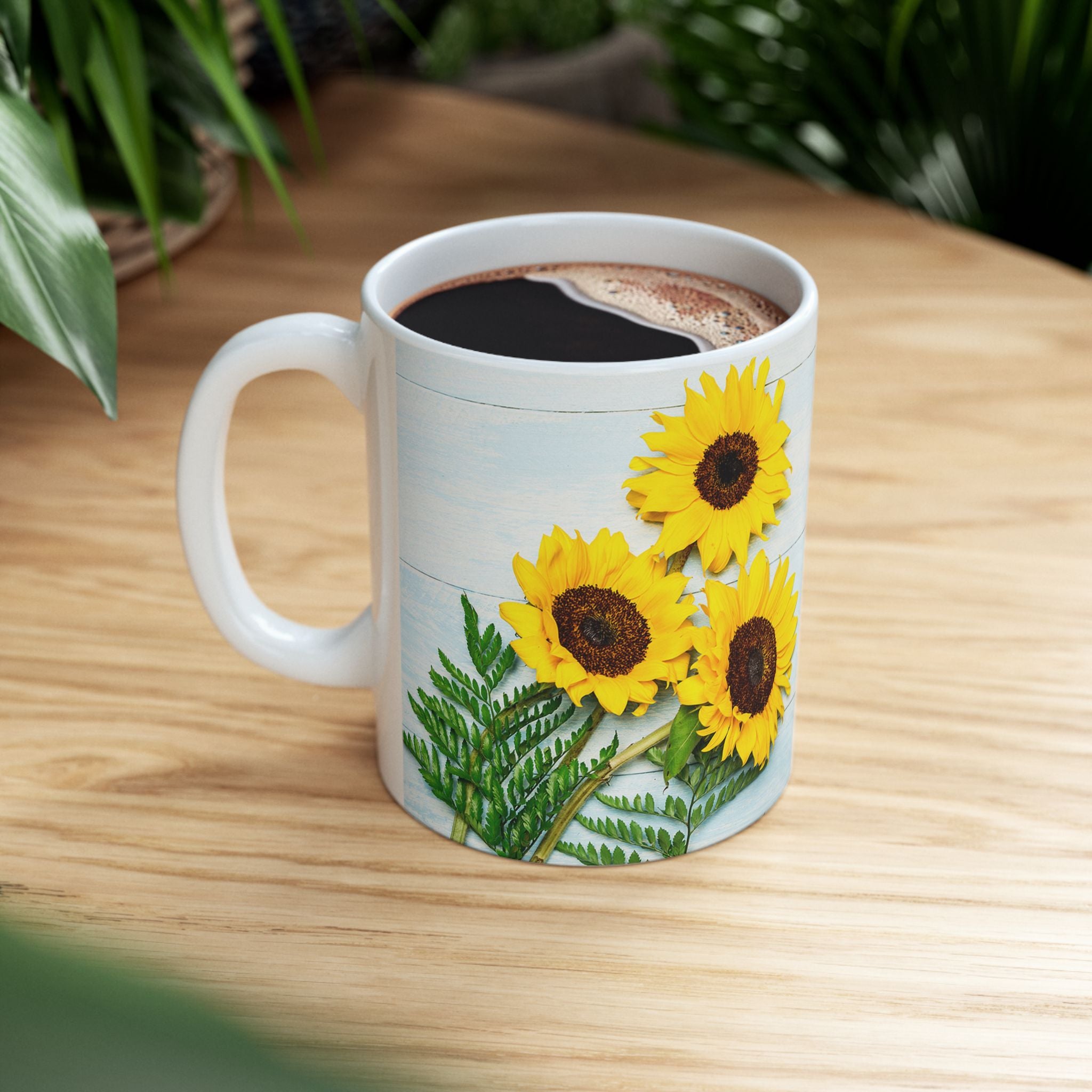 Let Your Light Shine Sunflower Christian Mug