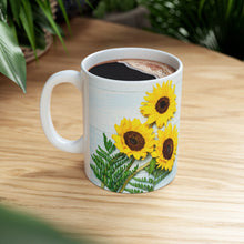 Load image into Gallery viewer, Let Your Light Shine Sunflower Christian Mug
