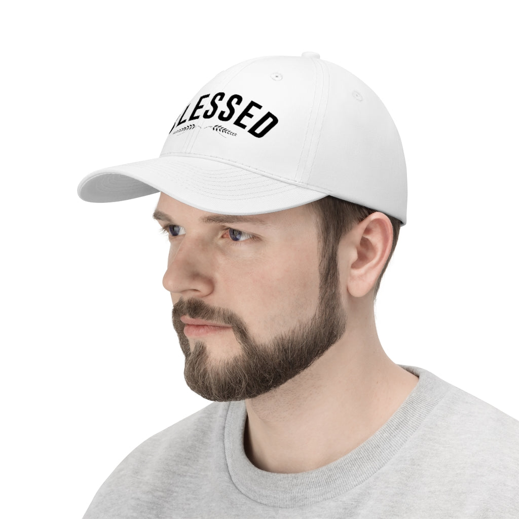 Blessed Embroidered Brushed Cotton Cap