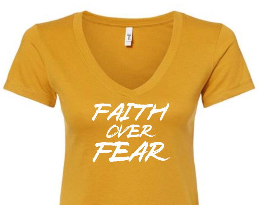 Choose Faith Over Fear V-Neck T-Shirt