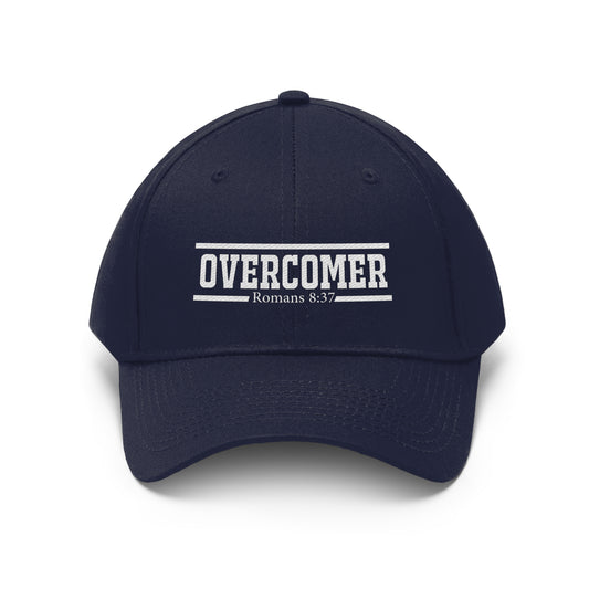 Overcomer Romans 8:37 Embroidered Cap