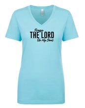 Load image into Gallery viewer, Praise The Lord Women&#39;s V Neck T-Shirt
