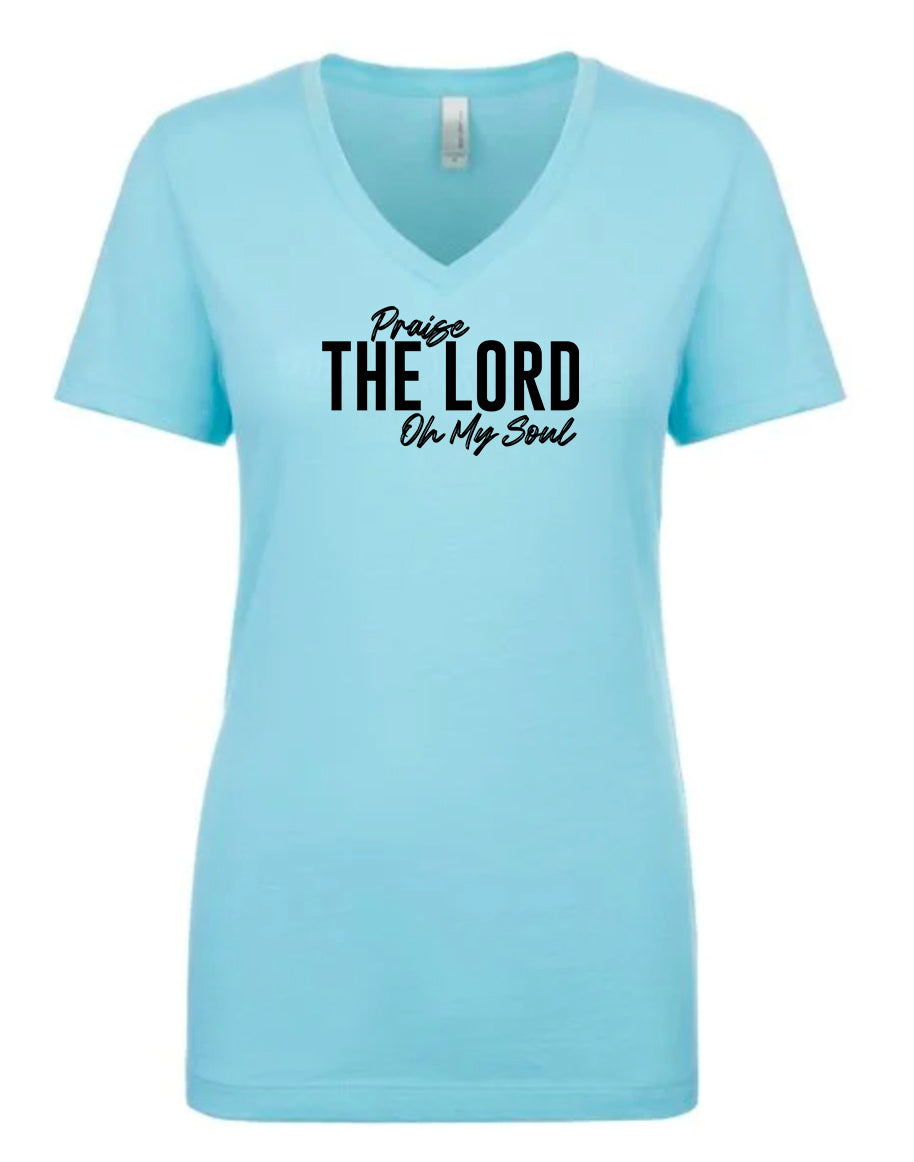 Praise The Lord Women's V Neck T-Shirt