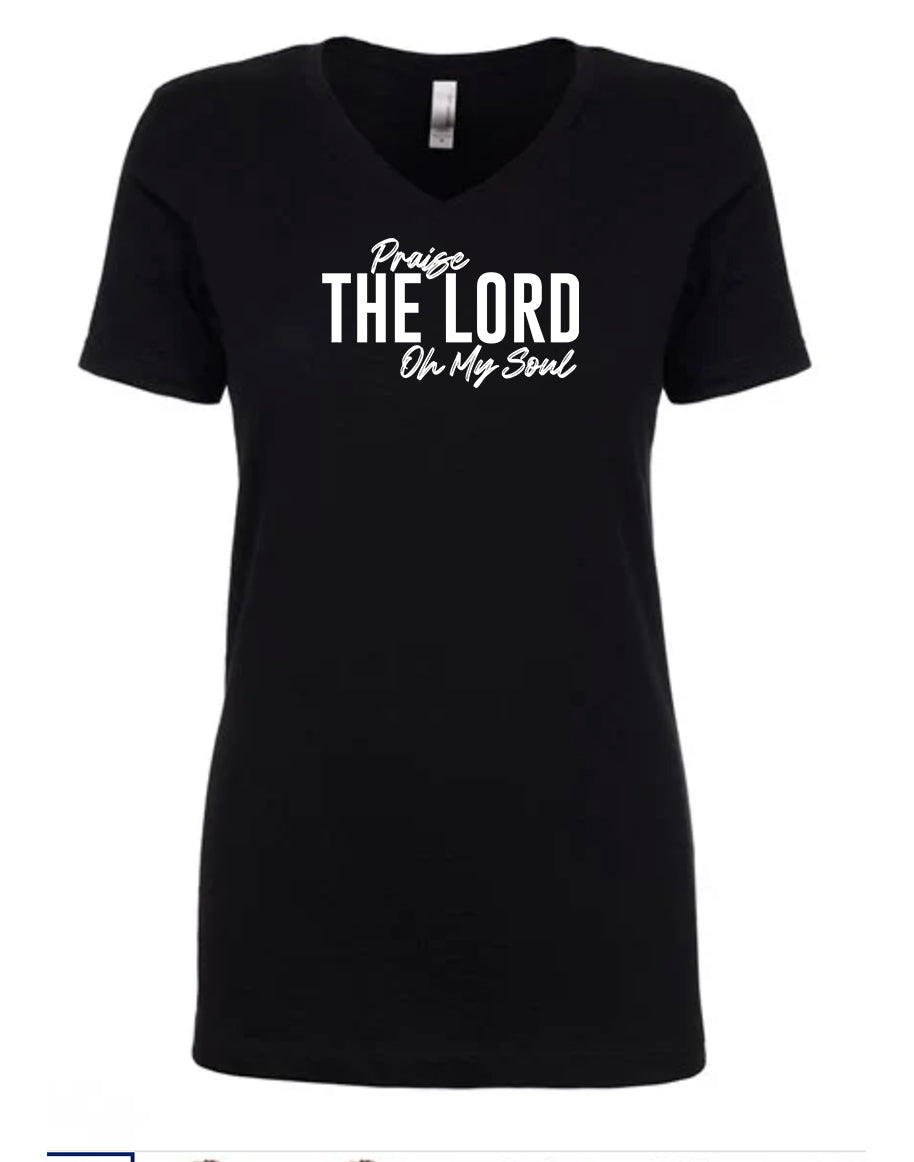 Praise The Lord Women's V Neck T-Shirt