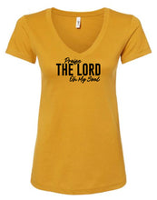 Load image into Gallery viewer, Praise The Lord Women&#39;s V Neck T-Shirt
