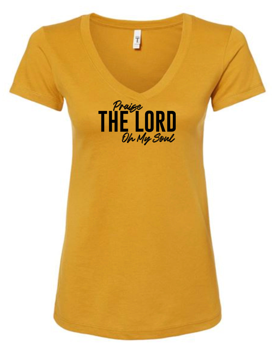 Praise The Lord Women's V Neck T-Shirt