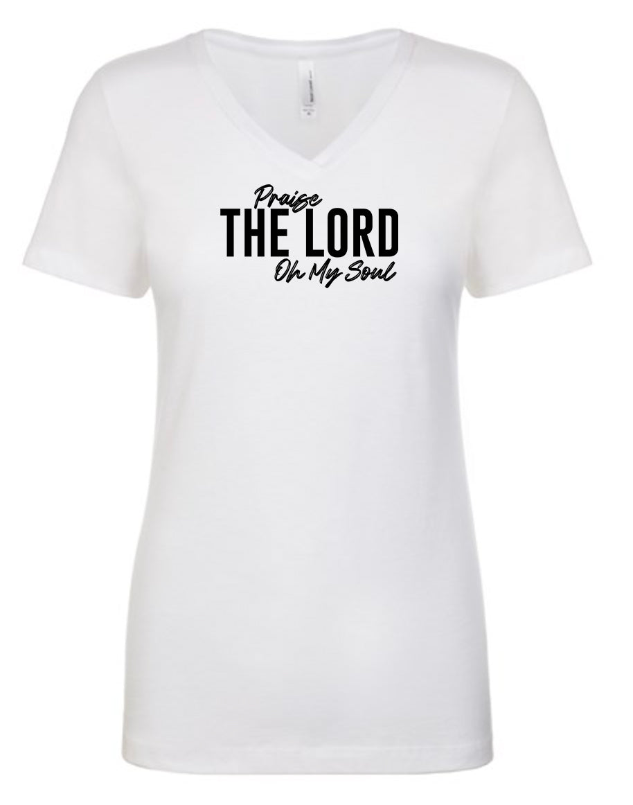 Praise The Lord Women's V Neck T-Shirt