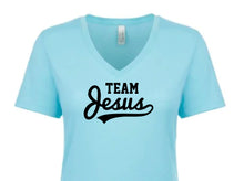 Load image into Gallery viewer, Team Jesus Women&#39;s V Neck T-Shirt
