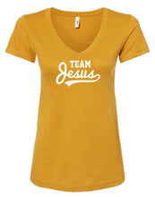 Load image into Gallery viewer, Team Jesus Women&#39;s V Neck T-Shirt
