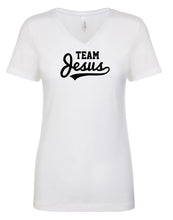 Load image into Gallery viewer, Team Jesus Women&#39;s V Neck T-Shirt
