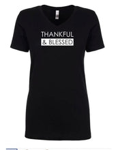 Load image into Gallery viewer, Thankful Women&#39;s V Neck T-Shirt
