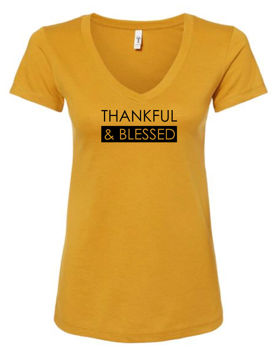 Thankful Women's V Neck T-Shirt