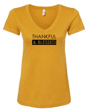 Load image into Gallery viewer, Thankful Women&#39;s V Neck T-Shirt
