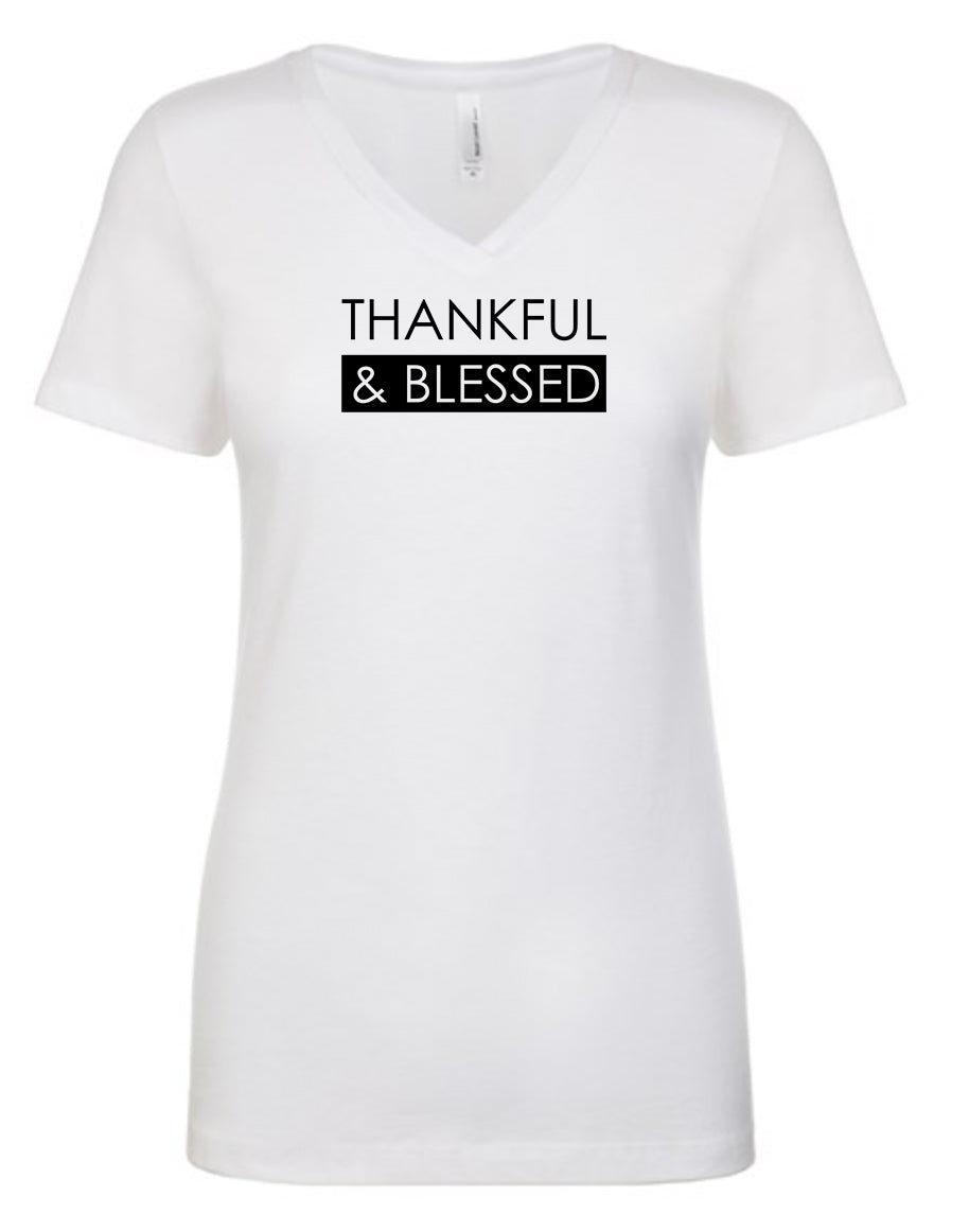 Thankful Women's V Neck T-Shirt