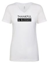 Load image into Gallery viewer, Thankful Women&#39;s V Neck T-Shirt
