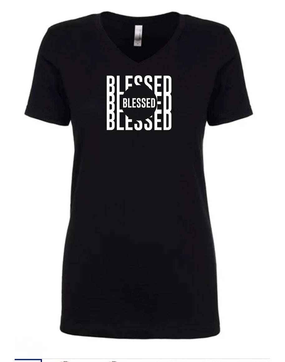 Blessed Women's V Neck T-Shirt