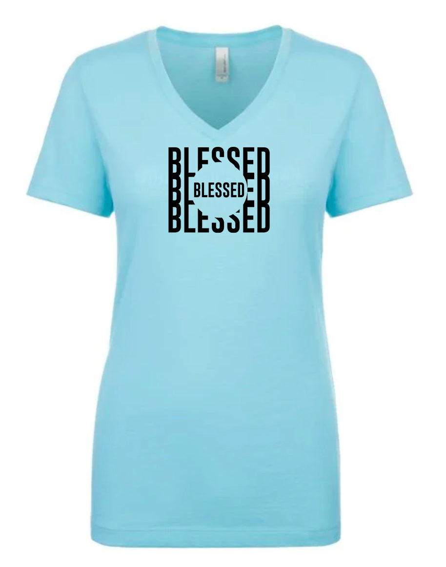 Blessed Women's V Neck T-Shirt