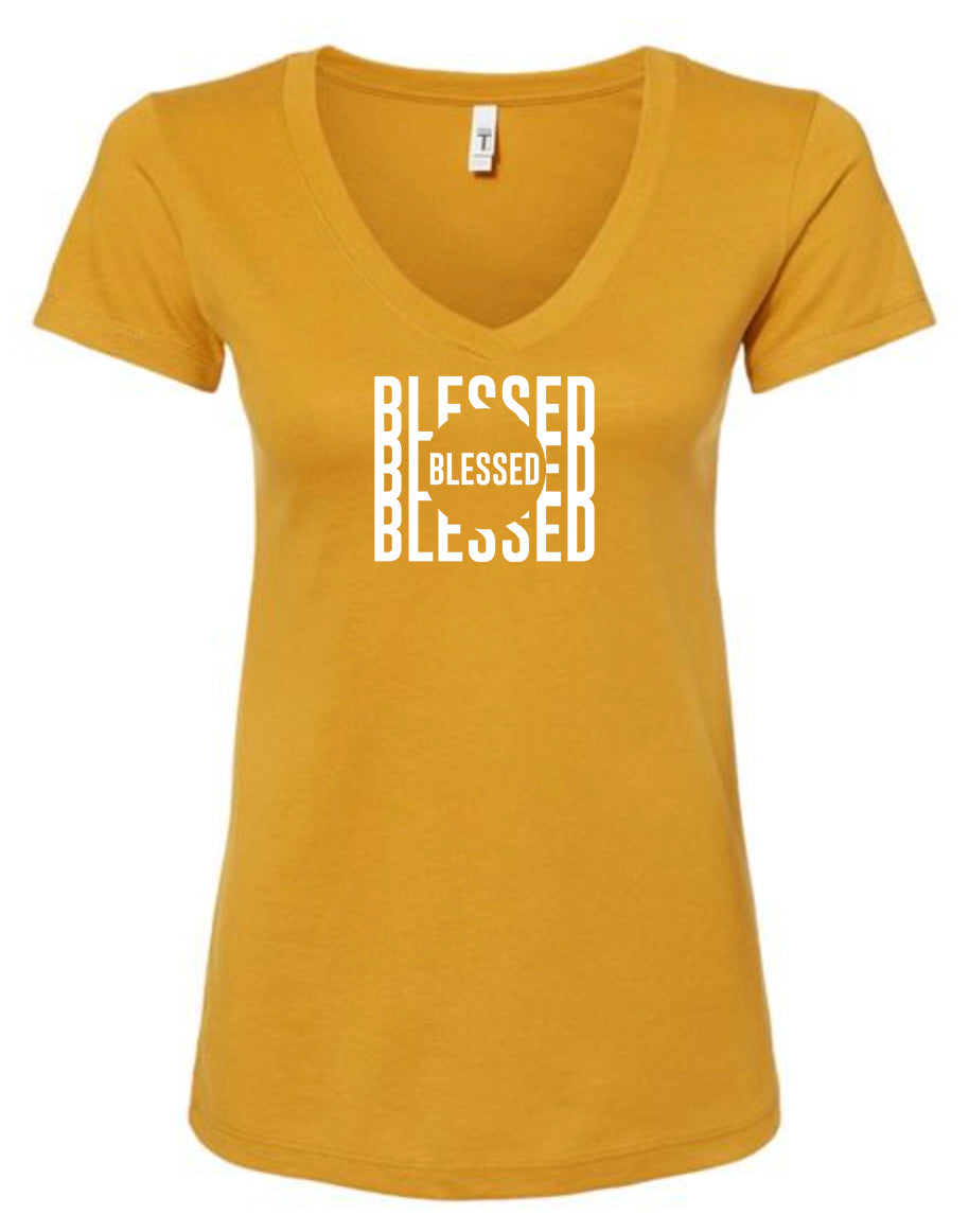 Blessed Women's V Neck T-Shirt