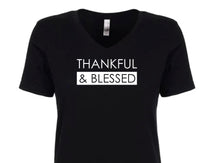 Load image into Gallery viewer, Thankful Women&#39;s V Neck T-Shirt
