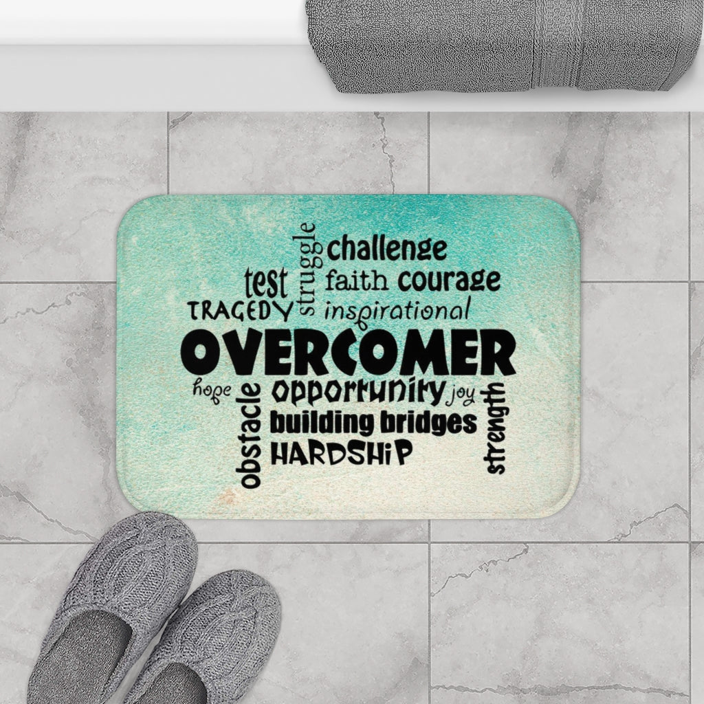 Overcomer Christian Bath Mat