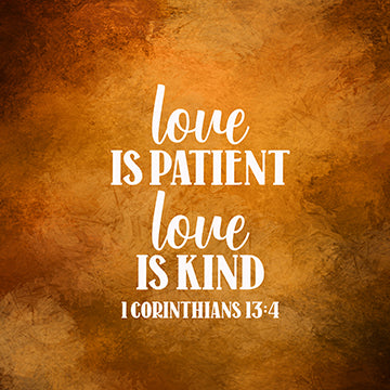 Love is Patient and Kind Pillow