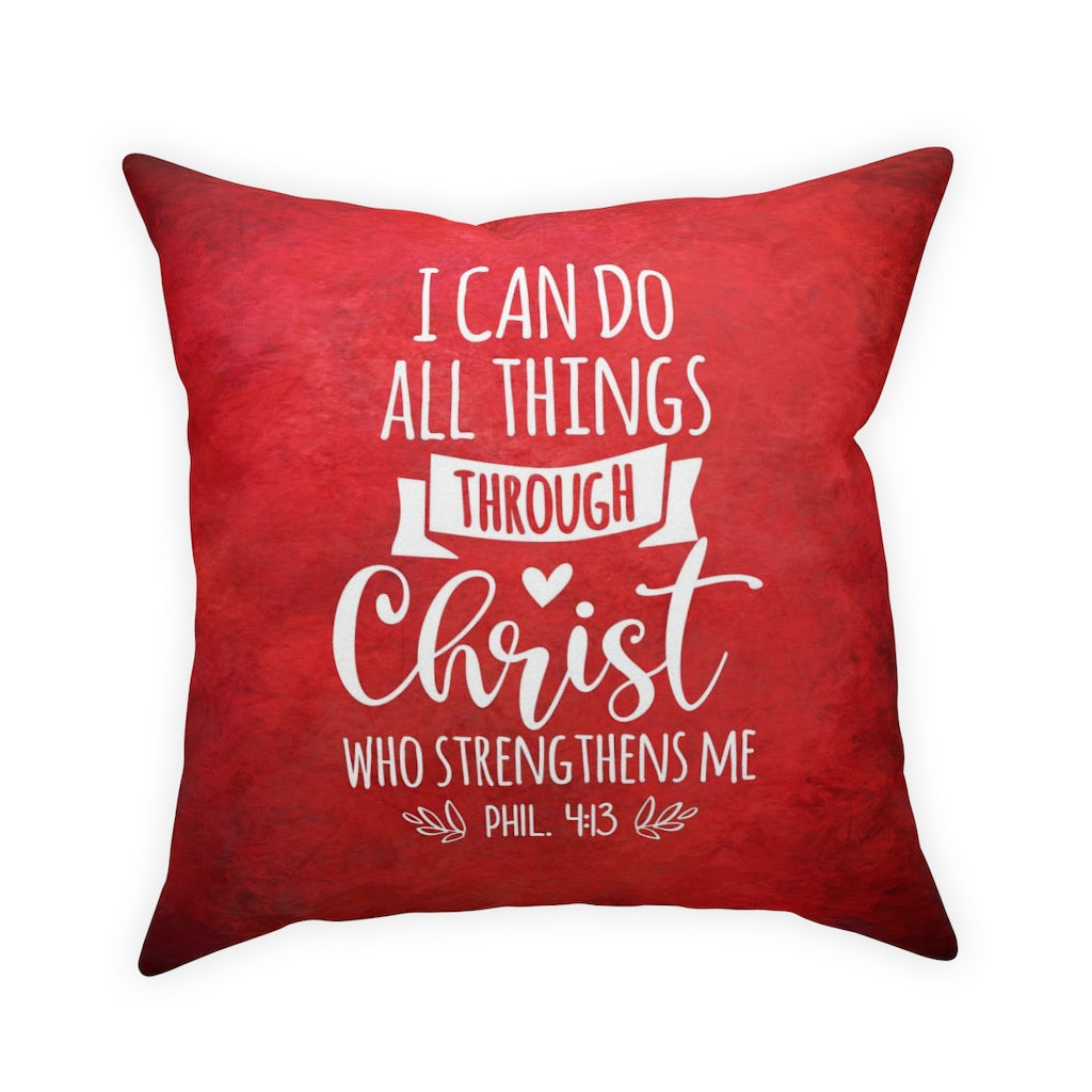 I can do all things Broadcloth Pillow