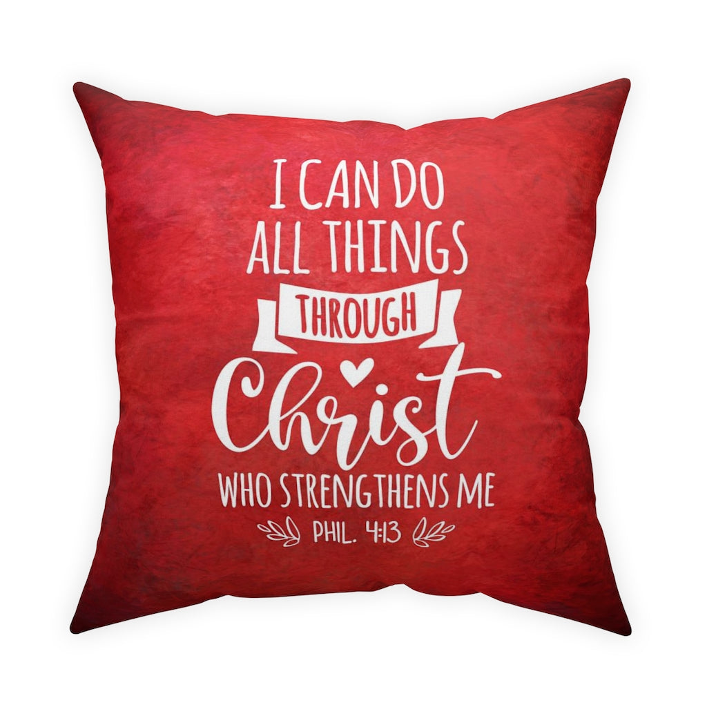 I can do all things Broadcloth Pillow