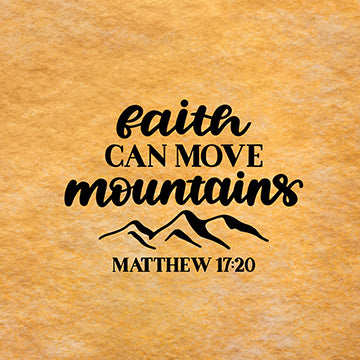 Faith Can Move Mountains Broadcloth Pillow