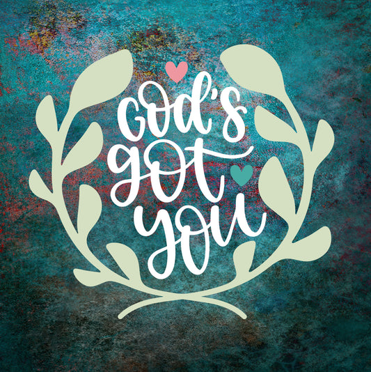 God's Got You Ceramic Tile With Easel