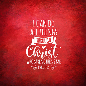 I can do all things Through Christ Broadcloth Pillow