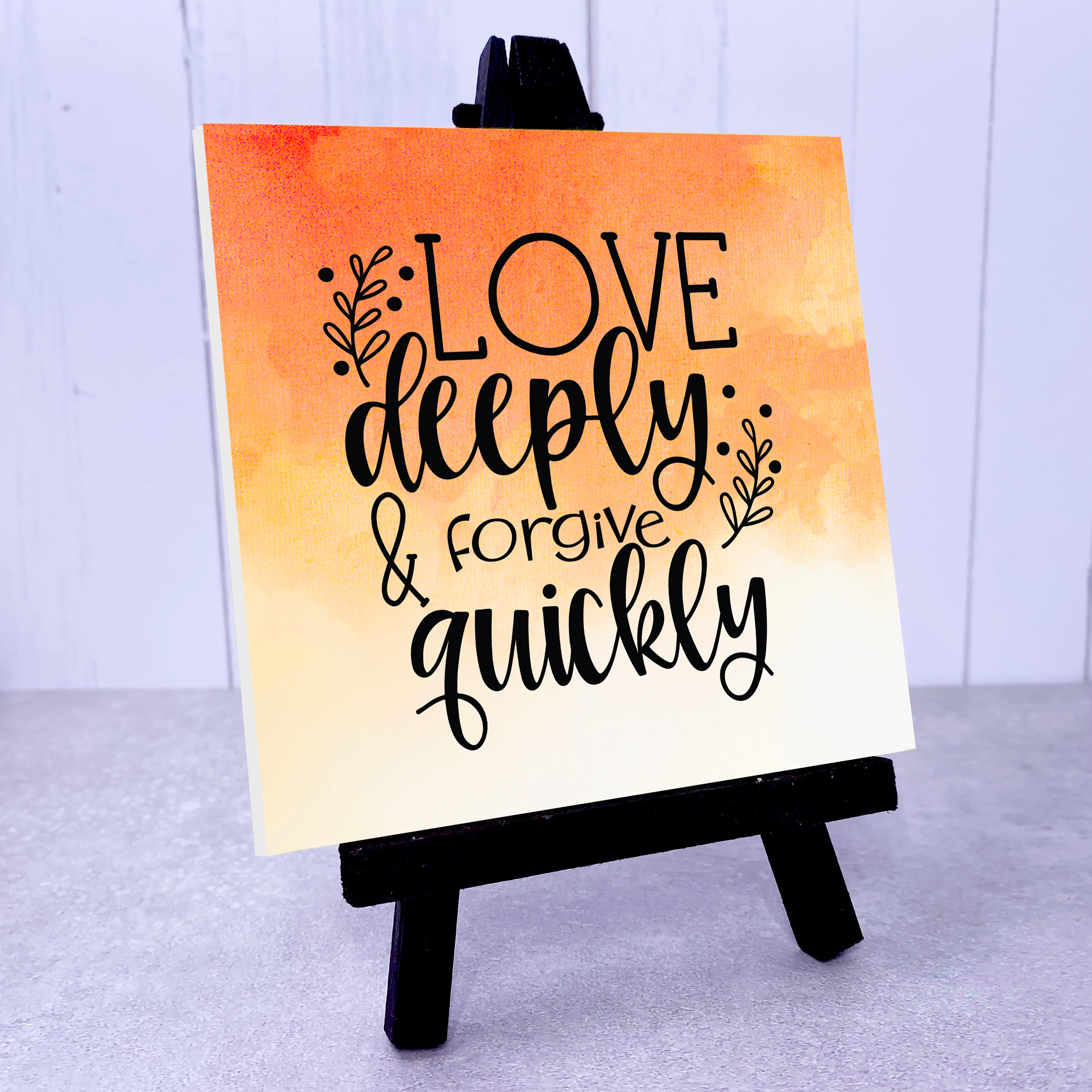 Love Deeply Decor with Easel