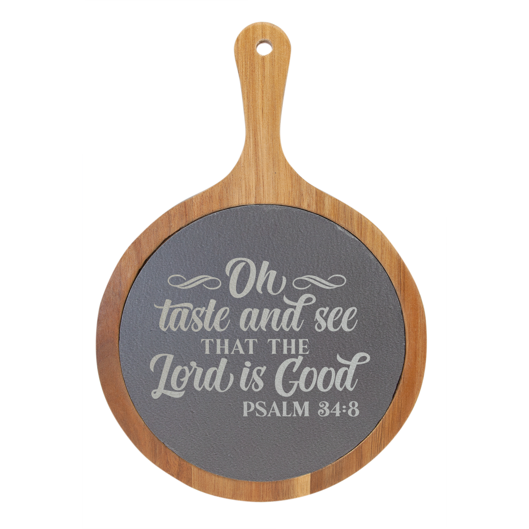 The Lord Is Good Acacia Wood Serving Board