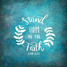 Load image into Gallery viewer, Stand Firm In Faith Broadcloth Pillow
