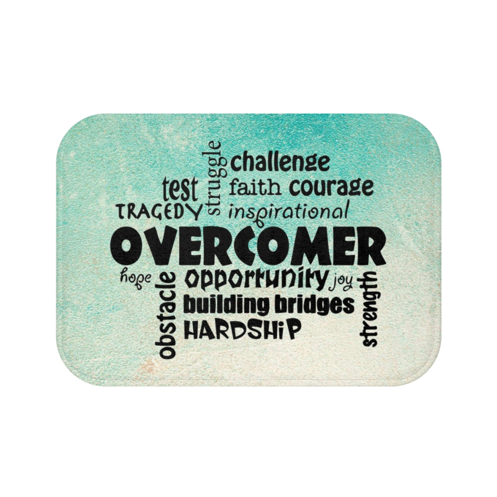 Overcomer Christian Bath Mat